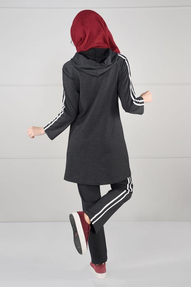 Vêtements hijab GRIS  Pantalon de Survêtement T 1500  - TRENDTESETTÜR