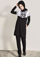 Tesettür giyim SİYAH CEP DETAYLI EŞOFMAN TAKIM 1918 