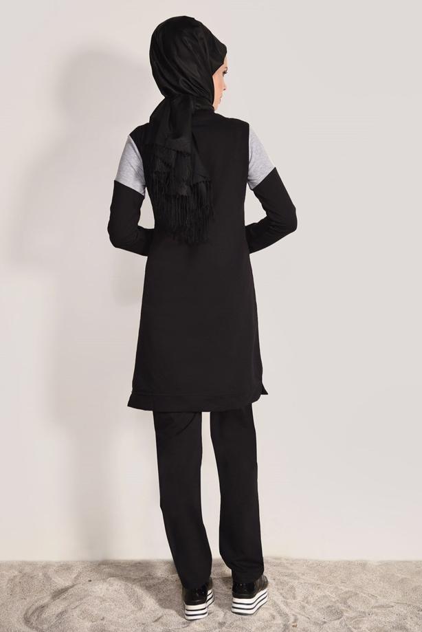 Vêtements hijab  POCKET DETAIL TRACKSUIT SET 1918  - TRENDTESETTÜR