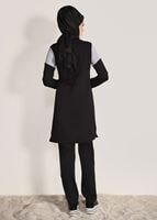 Vêtements hijab NOIR ENSEMBLE SURVÊTEMENT DÉTAIL POCHE 1918