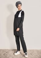 Tesettür giyim GRİ CEP DETAYLI EŞOFMAN TAKIM 1918 