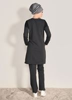 Vêtements hijab GRIS ENSEMBLE SURVÊTEMENT DÉTAIL POCHE 1918