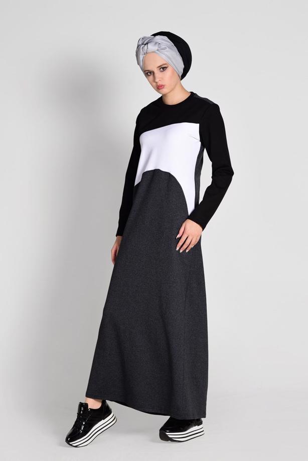 Vêtements hijab  Sport Cut Tracksuit Dress T 5128 - TRENDTESETTÜR