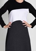 Vêtements hijab GRIS Robe Survêtement T 5128 