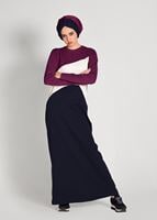 Vêtements hijab BLEU MARINE Robe Survêtement T 5128 