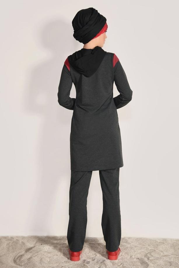 Vêtements hijab  2-PIECE ZIPPED TRACKSUIT T 6918 - TRENDTESETTÜR