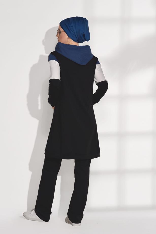 Vêtements hijab  PRINT DETAILED TRACKSUIT T 7308  - TRENDTESETTÜR