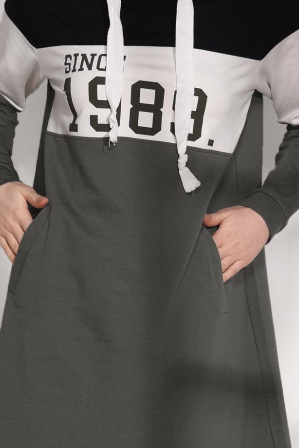 Vêtements hijab  PRINT DETAILED TRACKSUIT T 7308  - TRENDTESETTÜR