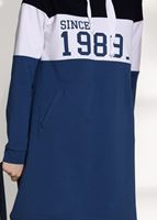 Tesettür giyim LACİVERT BASKI DETAYLI EŞOFMAN TAKIMI 7308