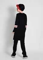 Tesettür giyim SİYAH ÇİZGİ DETAYLI YAZI BASKILI 2&prime;Lİ EŞOFMAN TAKIM 7718