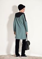 Tesettür giyim YEŞİL CEP DETAYLI BASKILI EŞOFMAN TAKIMI 8418 