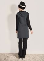 Tesettür giyim GRİ KAPÜŞONLU CEP DETAYLI EŞOFMAN TAKIM 9818 