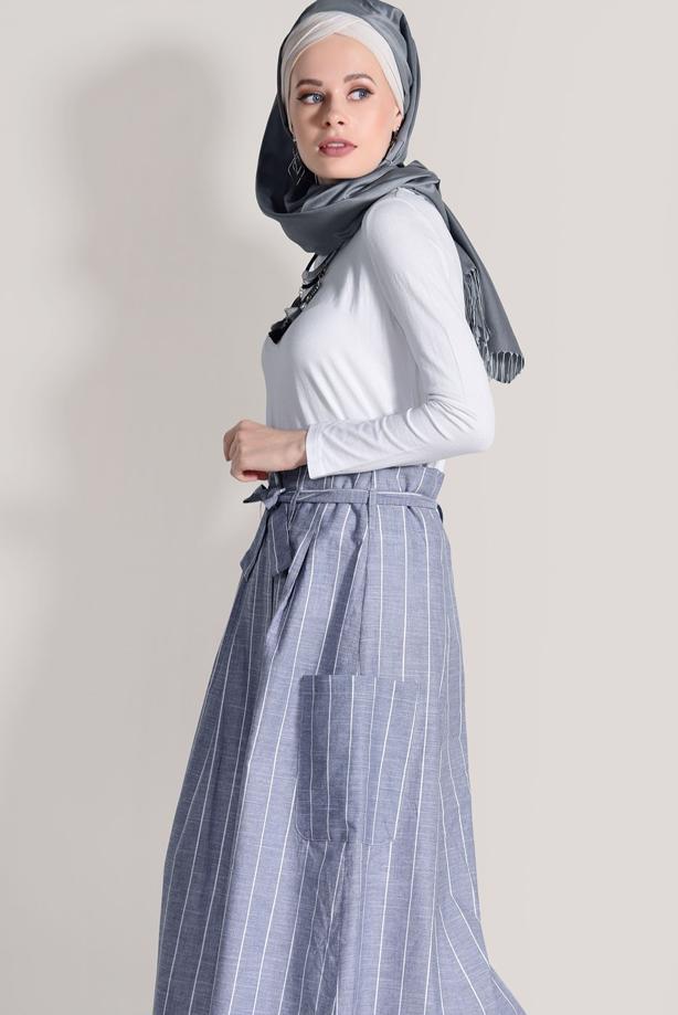 Vêtements hijab  STRIPED SKIRT 20082-1  - TRENDTESETTÜR