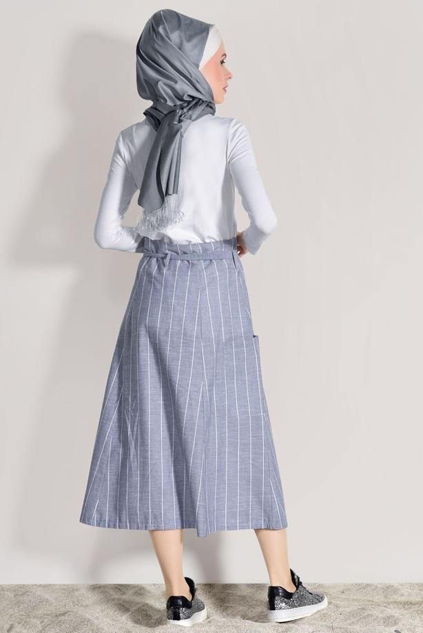 Vêtements hijab  STRIPED SKIRT 20082-1  - TRENDTESETTÜR