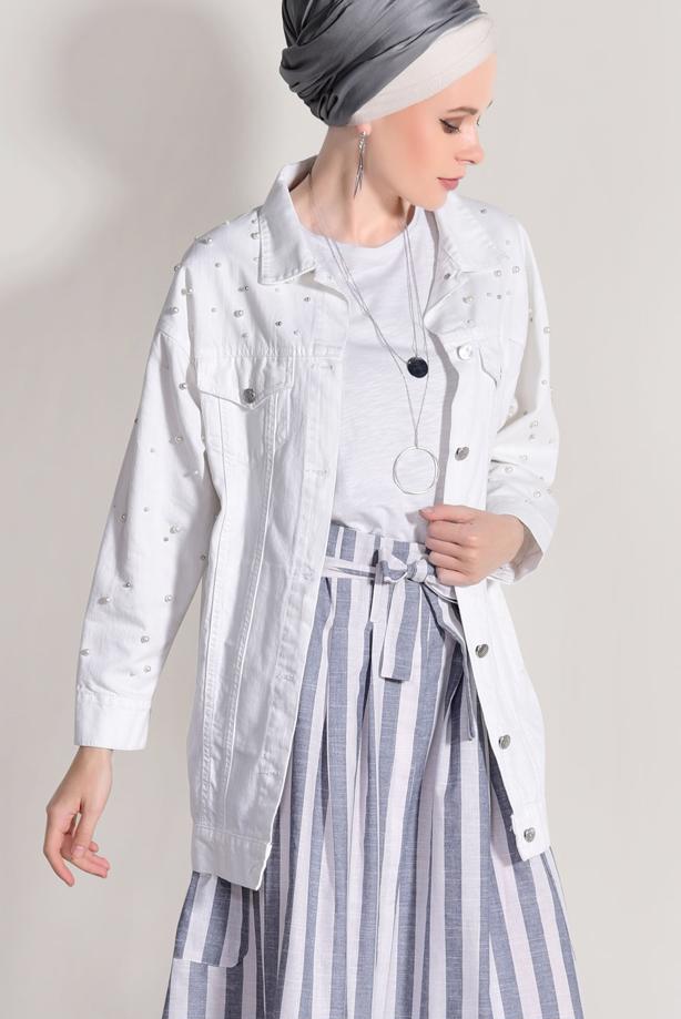 Vêtements hijab  STRIPED SKIRT 20082-2  - TRENDTESETTÜR