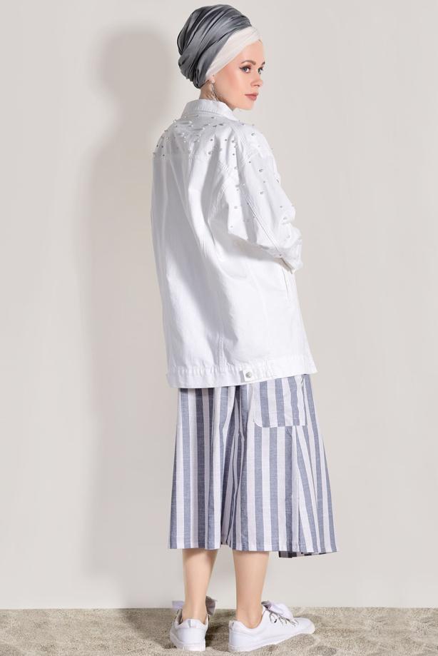 Vêtements hijab  STRIPED SKIRT 20082-2  - TRENDTESETTÜR
