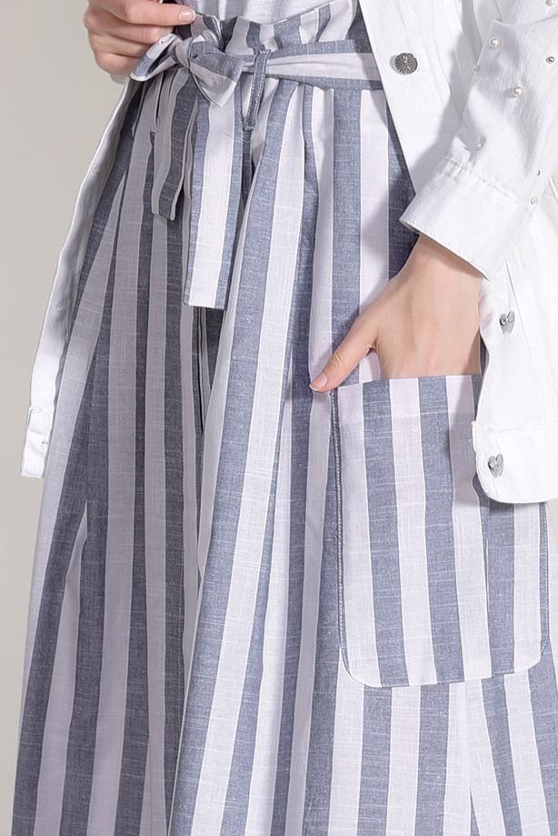 Vêtements hijab  STRIPED SKIRT 20082-2  - TRENDTESETTÜR