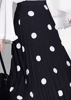 Vêtements hijab NOIR JUPE PLISSÉE À POIS 4420-1