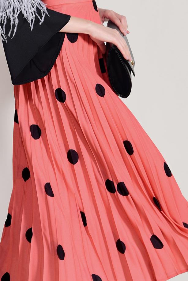 Vêtements hijab  SPOTTED PLEATED SKIRT 4420-1  - TRENDTESETTÜR
