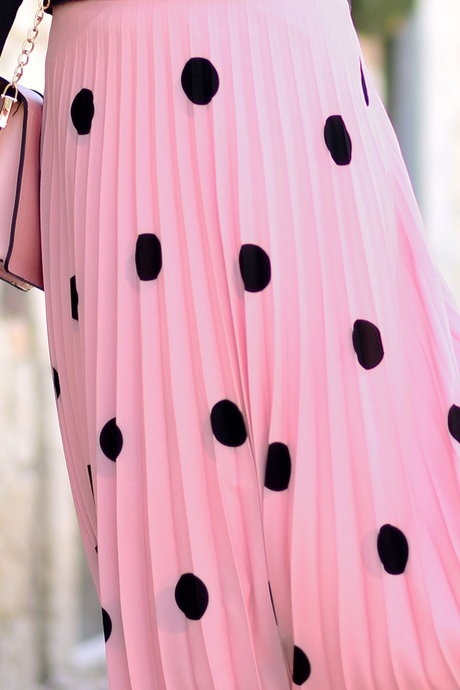 Vêtements hijab POUDRE JUPE PLISSÉE À POIS 4420-1