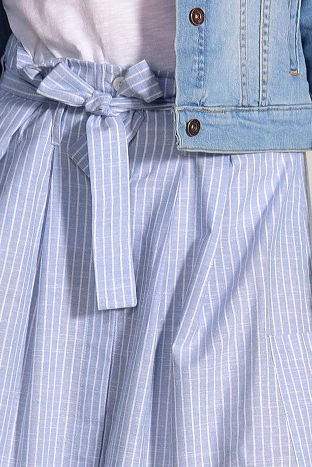 Vêtements hijab  STRIPE DETAILED SKIRT 20082  - TRENDTESETTÜR