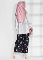 Hijab clothing BLACK FLORAL SKIRT T 529 