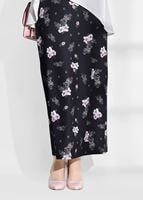 Hijab clothing BLACK FLORAL SKIRT T 529 