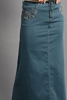 Tesettür giyim LACİVERT T 2002 Telvin- Cep Detaylı Spor Etek