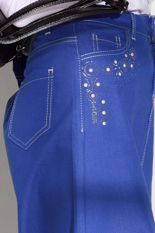 Tesettür giyim  TAŞ BASKI DETAYLI SPOR KESİM ETEK 2453 - TRENDTESETTÜR