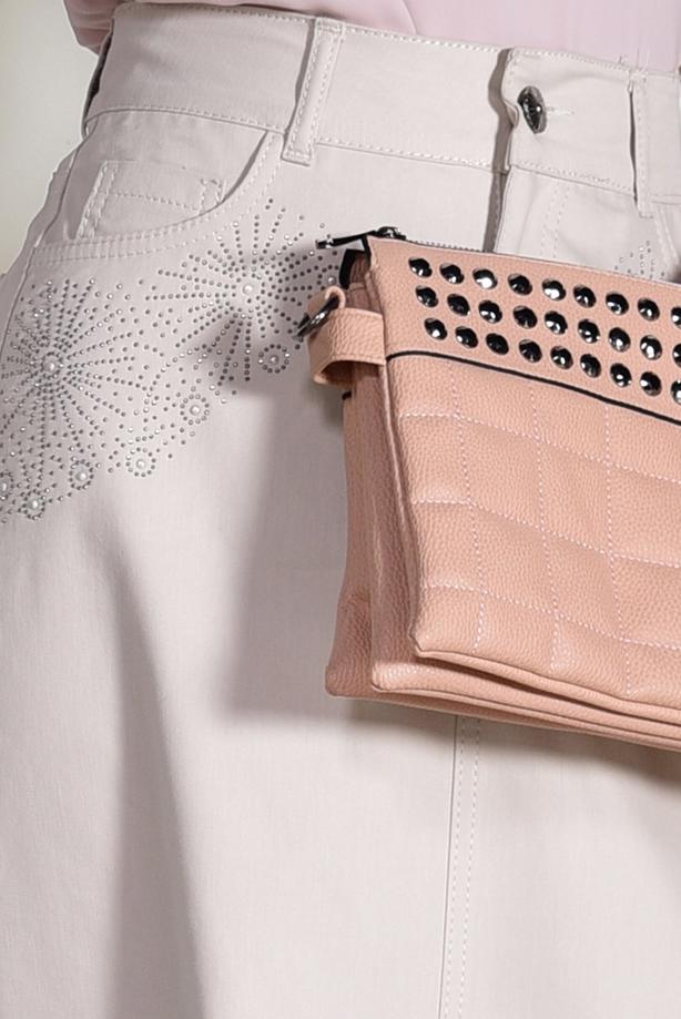 Tesettür giyim  TAŞ BASKI DETAYLI SPOR ETEK 4002  - TRENDTESETTÜR