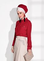 Tesettür giyim BEJ T 4051 Telvin- İşleme Detaylı Spor Etek