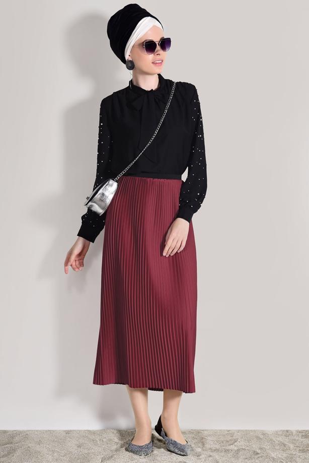 Vêtements hijab  PLEATED SKIRT 4315  - TRENDTESETTÜR