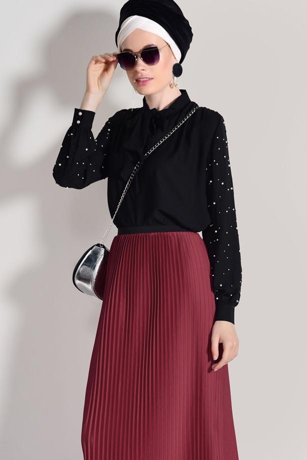Vêtements hijab  PLEATED SKIRT 4315  - TRENDTESETTÜR