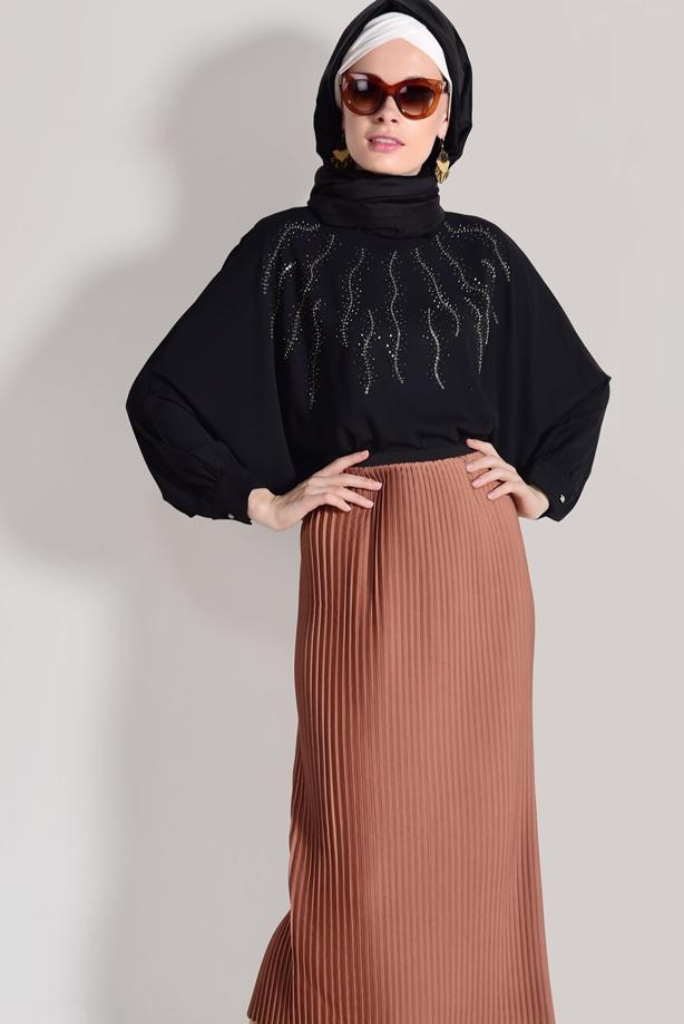 Vêtements hijab  PLEATED SKIRT 4315  - TRENDTESETTÜR
