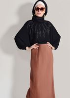 Hijab clothing BROWN PLEATED SKIRT 4315 