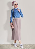 Vêtements hijab POUDRE JUPE PLISSÉE 4315