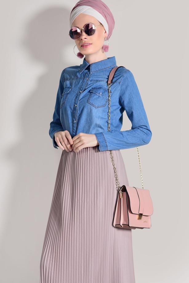 Vêtements hijab  PLEATED SKIRT 4315  - TRENDTESETTÜR