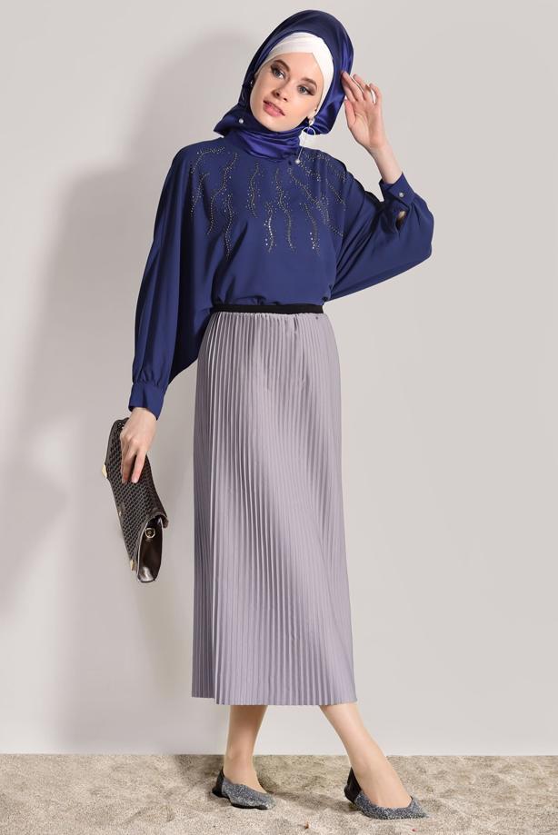 Vêtements hijab  PLEATED SKIRT 4315  - TRENDTESETTÜR