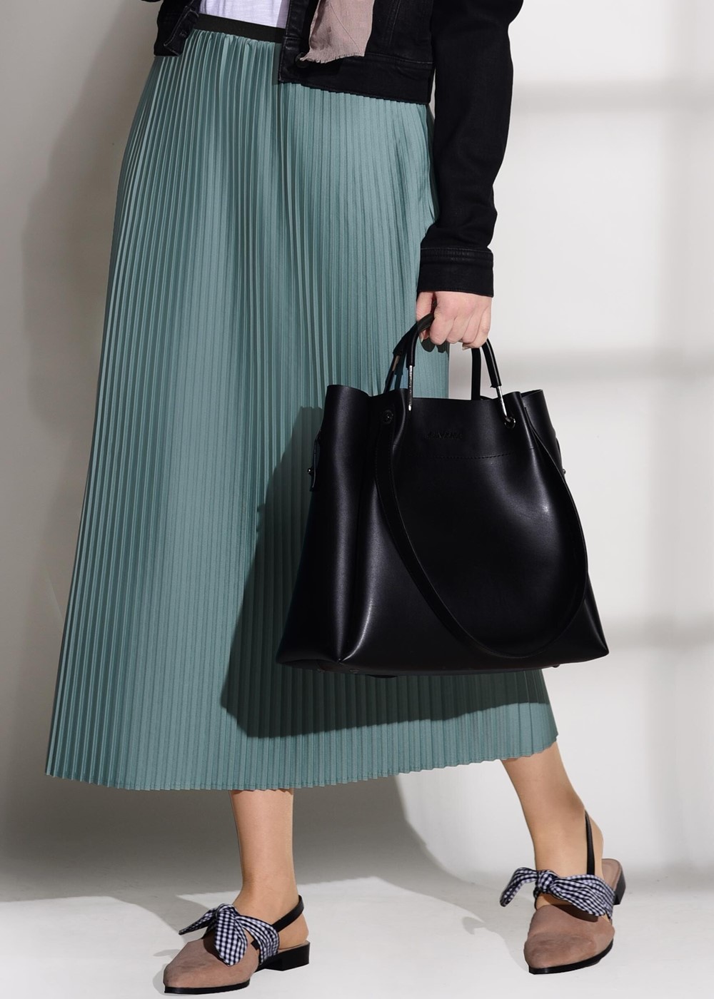 Vêtements hijab VERT JUPE PLISSÉE 4315