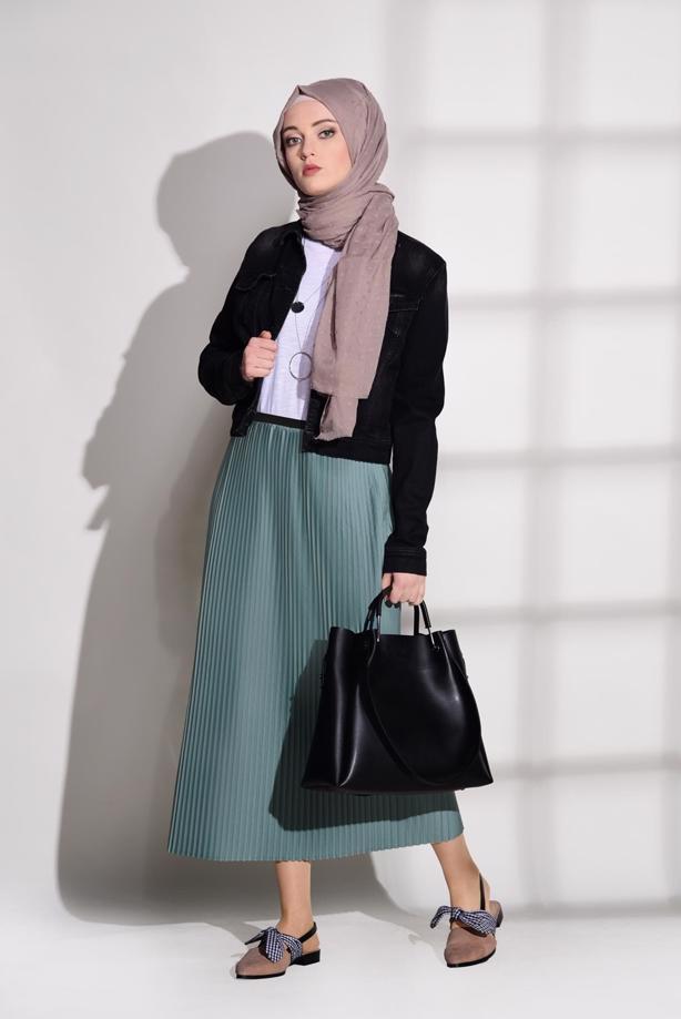 Vêtements hijab  PLEATED SKIRT 4315  - TRENDTESETTÜR