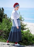 Vêtements hijab BLEU MARINE JUPE SPORT EN DENIM 4345