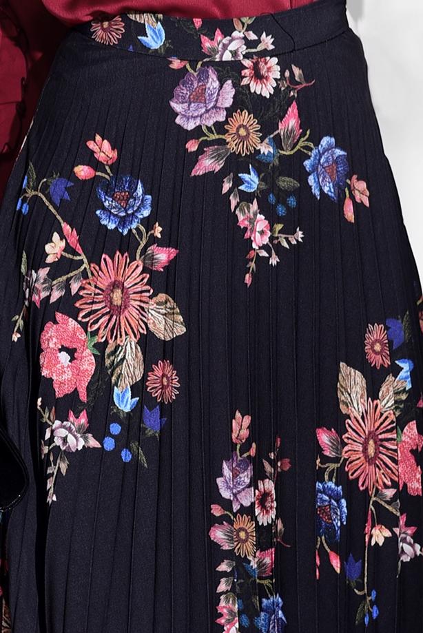 Vêtements hijab  FLORAL PLEATED SKIRT 4420  - TRENDTESETTÜR