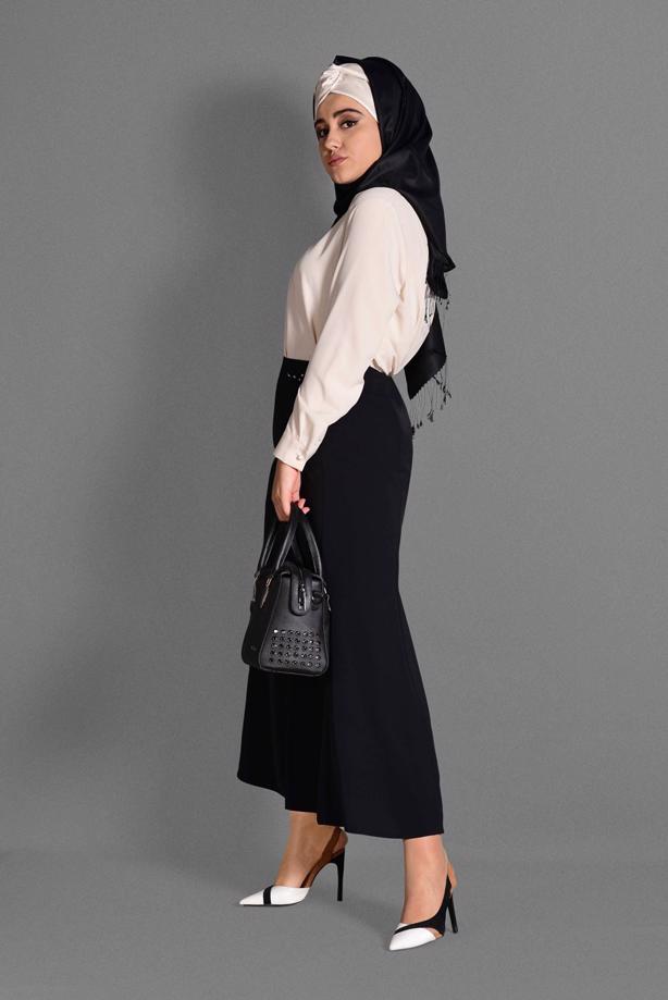 Vêtements hijab NOIR JUPE 6059 - TRENDTESETTÜR