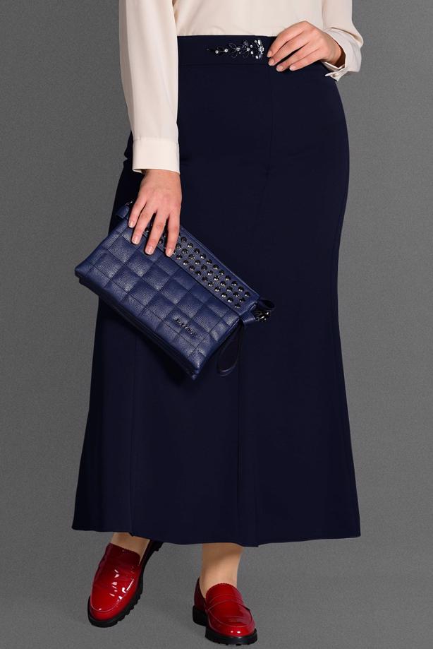 Vêtements hijab BLEU MARINE JUPE 6059 - TRENDTESETTÜR