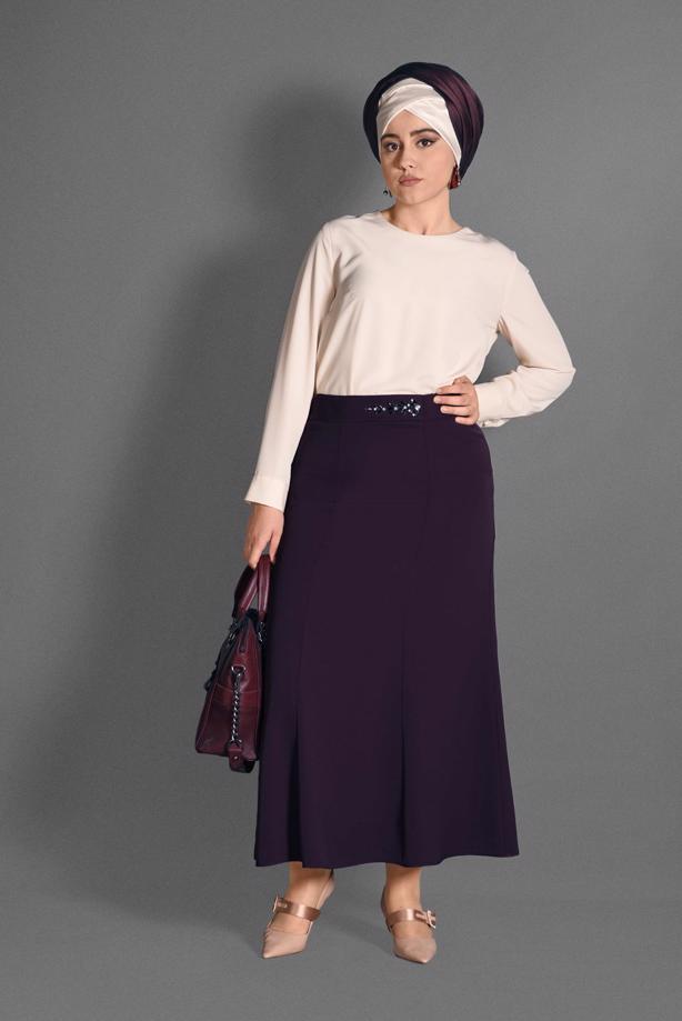 Vêtements hijab PRUNE JUPE 6059 - TRENDTESETTÜR