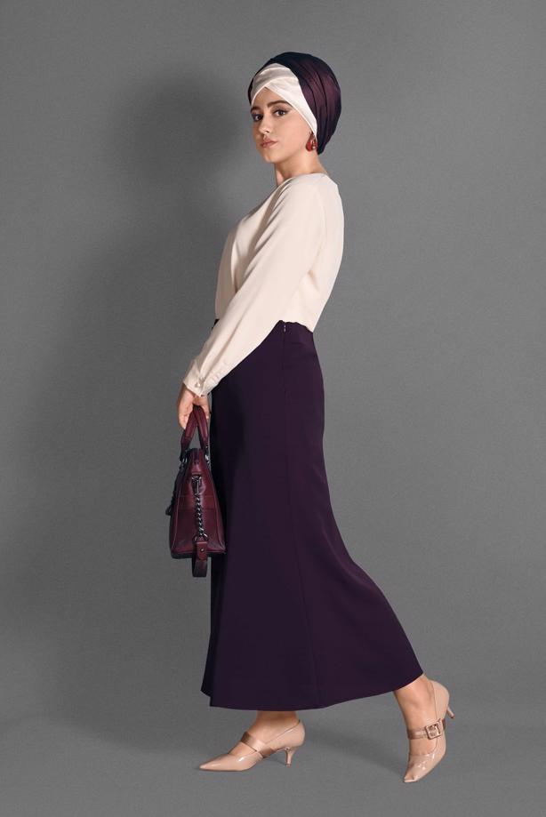 Vêtements hijab PRUNE JUPE 6059 - TRENDTESETTÜR