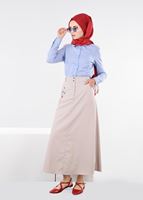 Tesettür giyim EKRU T 6063 Marit 43498 Etek-Alv Fashion