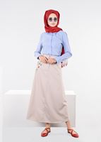 Tesettür giyim EKRU T 6063 Marit 43498 Etek-Alv Fashion