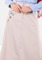 Tesettür giyim EKRU T 6063 Marit 43498 Etek-Alv Fashion