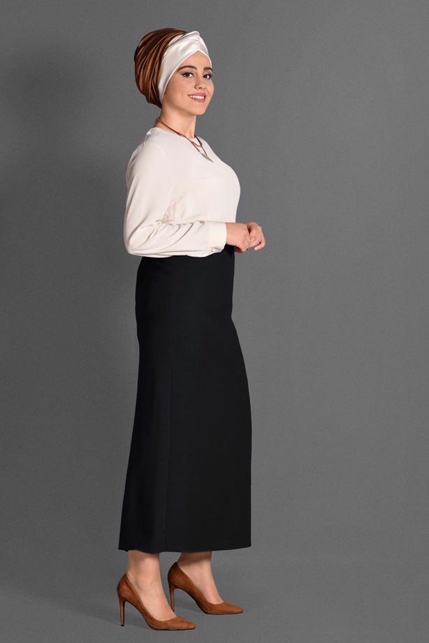 Vêtements hijab NOIR JUPE 6064 - TRENDTESETTÜR